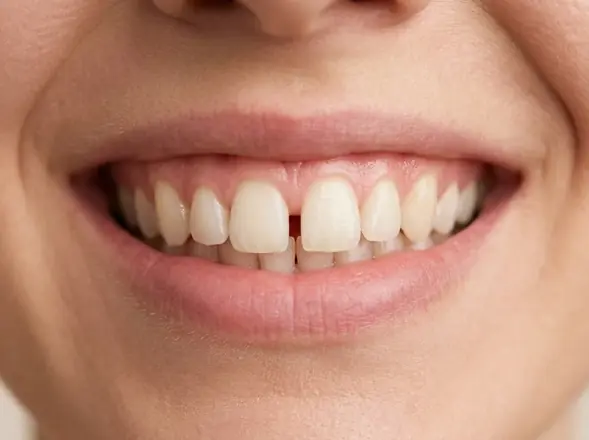 Sorriso com diastema